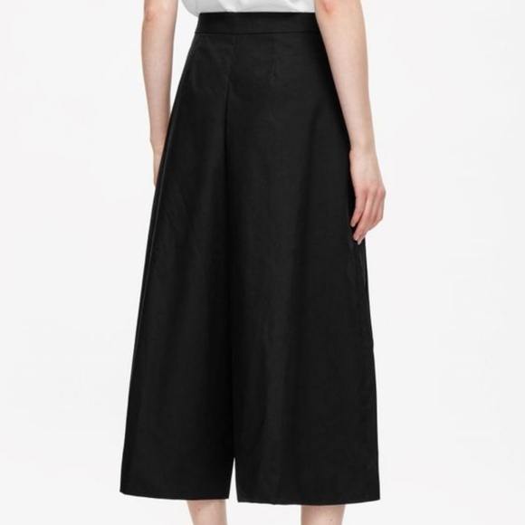 COS Pants - COS Pleated Wide Leg Cropped Culottes